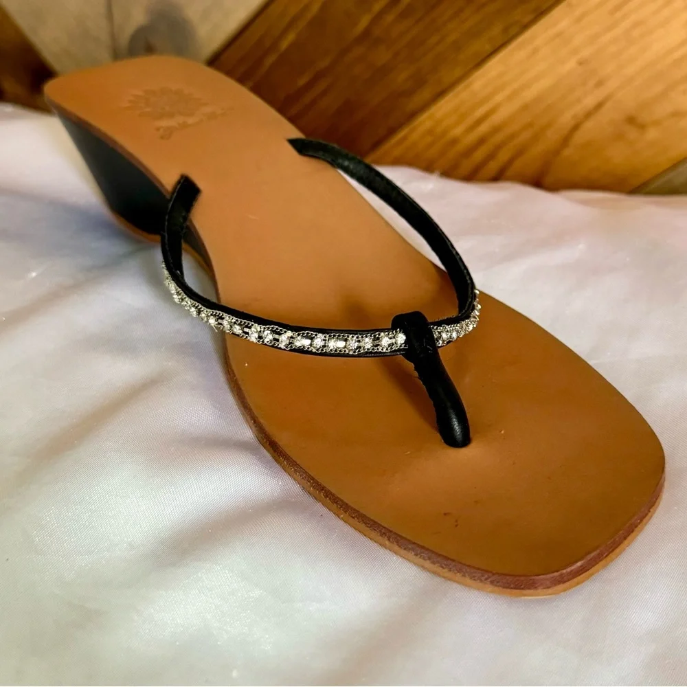 Crystal Strap Sandals Sz 7 - Picture 5 of 14